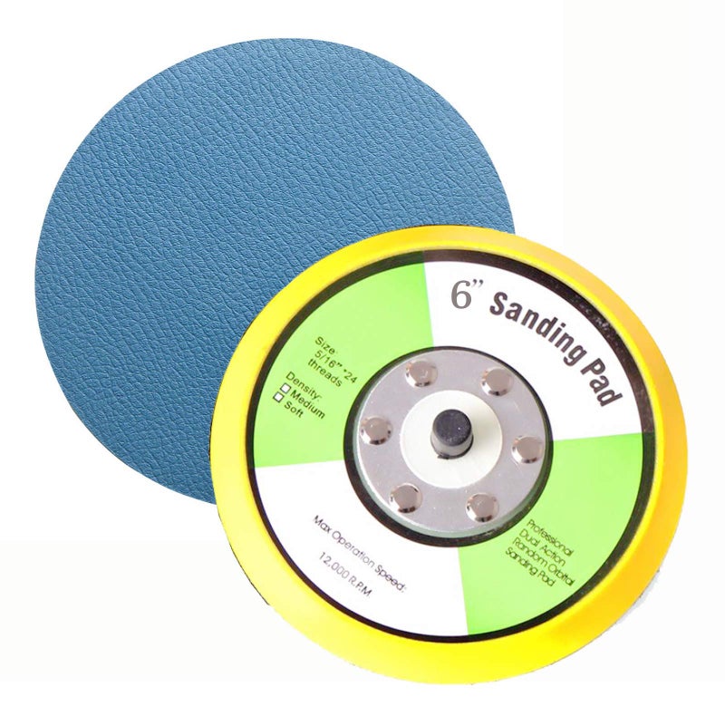 Asabocai 1Pcs PSA Sanding Pads and Backing Pad for Dual Action Air Sander (6 inch) - Image 4